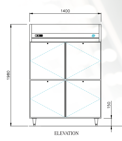 GN Upright Refrigerator